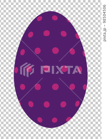 Dot pattern egg illustration material 98504506