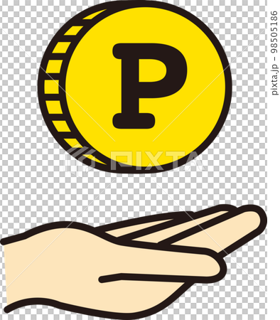 ポイント活動／ポイント運用／お金／節約／貯金（アイコン・ベクター） 98505186