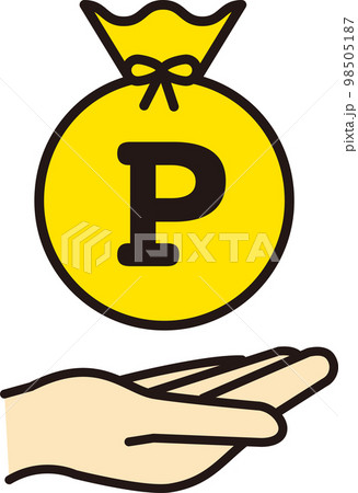 ポイント活動／ポイント運用／お金／節約／貯金（アイコン・ベクター） 98505187
