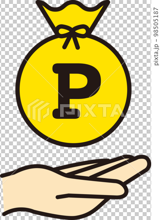 ポイント活動／ポイント運用／お金／節約／貯金（アイコン・ベクター） 98505187