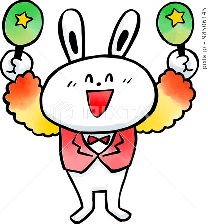 マラカスでダンスする兎01 98506145