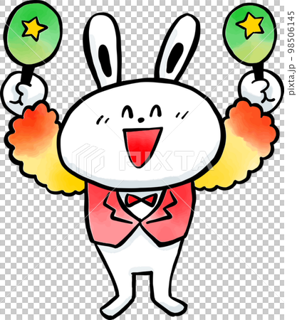 マラカスでダンスする兎01 98506145