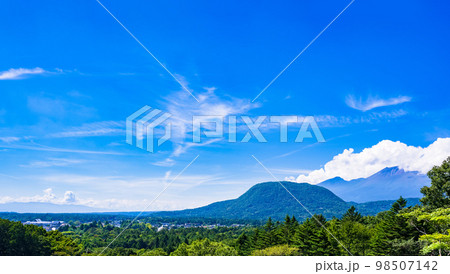 軽井沢 軽井沢町 【 軽井沢 の ハイアングル パノラマ 】 軽井沢 軽井沢町 【 軽井沢 の ハイアングル パノラマ 】 98507142