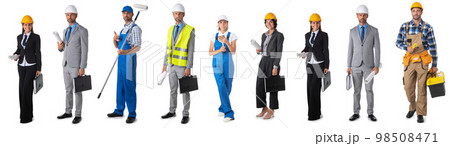 Construction industry workers set Construction industry workers set 98508471