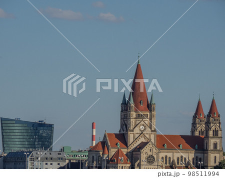 Vienna at the danube river Vienna at the danube river 98511994