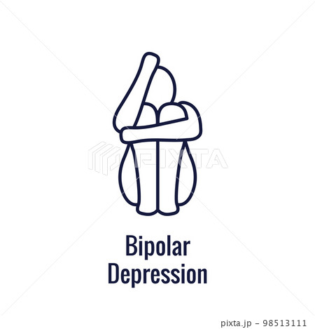 Bipolar Disorder or Depression BP Icon Set Mental Health Icons 98513111