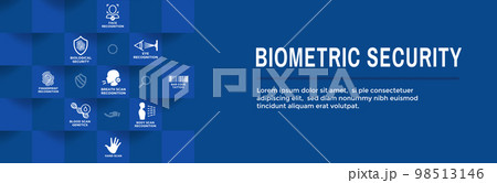 Biometric Scanning Web Banner with Icon Set-DNA, fingerprint, voice scan, tattoo barcode, etc Biometric Scanning Web Banner with Icon Set-DNA, fingerprint, voice scan, tattoo barcode, etc 98513146