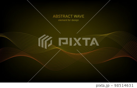 Abstract wave element for design. Digital frequency track equalizer. Stylized line art background. Colorful shiny wave with lines created using blend tool. Curved wavy line, smooth stripe. Vector. Abstract wave element for design. Digital frequency track equalizer. Stylized line art background. Colorful shiny wave with lines created using blend tool. Curved wavy line, smooth stripe. Vector. 98514631