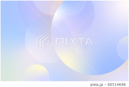 紫と黄色のグラデーション、円の集まり、背景イラスト素材 98514696