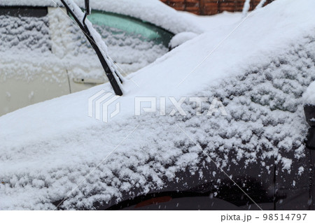 冬 自動車 積雪 ワイパー 冬 自動車 積雪 ワイパー 98514797