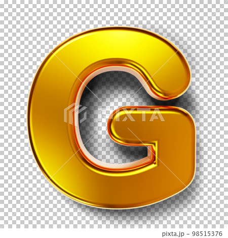 gold uppercase alphabet 3d letters 98515376