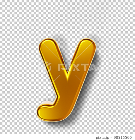 gold lowercase alphabet 3d letters 98515560