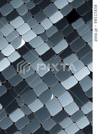 Grey blue cracked mirror surface abstract background. Decorative vertical illustration with cracks and scratches glass texture. Grey blue AI generated cracked mirror surface pattern. Grey blue cracked mirror surface abstract background. Decorative vertical illustration with cracks and scratches glass texture. Grey blue AI generated cracked mirror surface pattern. 98515838