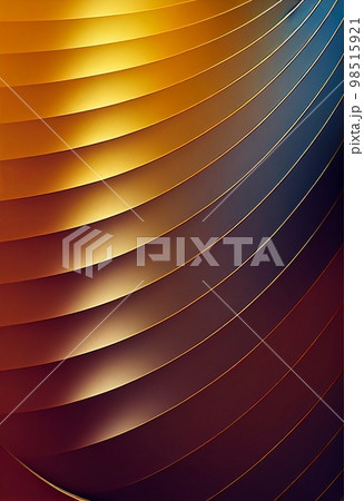 Gold and blue wavy shapes abstract background. Decorative vertical illustration with metalic texture. Shiny material Gold and blue wavy shapes pattern. Gold and blue wavy shapes abstract background. Decorative vertical illustration with metalic texture. Shiny material Gold and blue wavy shapes pattern. 98515921