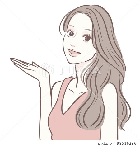 女性のイラスト素材 98516236