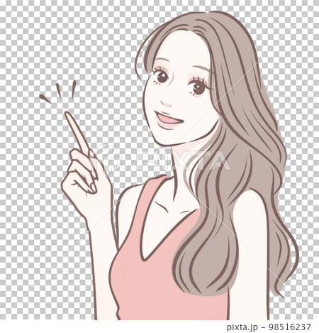 女性のイラスト素材 98516237