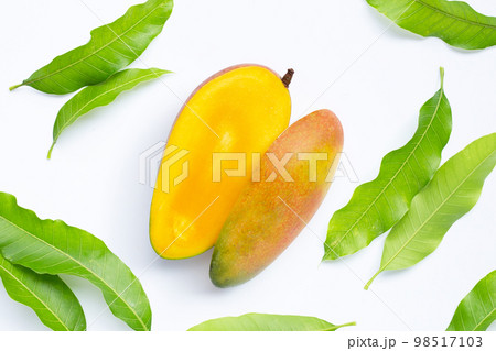 Tropical fruit, Mango  on white background. 98517103