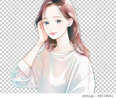 Illustration of a beautiful older sister Watercolor style "AI-generated image" Illustration of a beautiful older sister Watercolor style "AI-generated image" 98518081