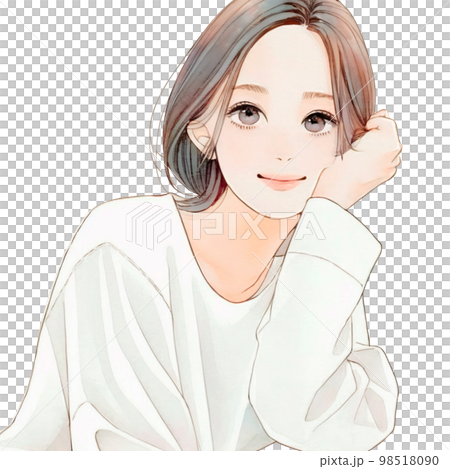 Illustration of a beautiful older sister Watercolor style "AI-generated image" Illustration of a beautiful older sister Watercolor style "AI-generated image" 98518090