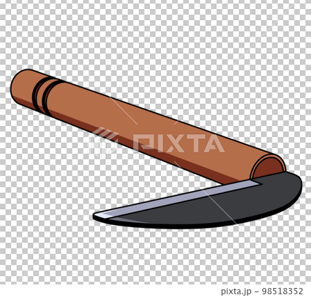 草刈り鎌斜めのイラスト 98518352