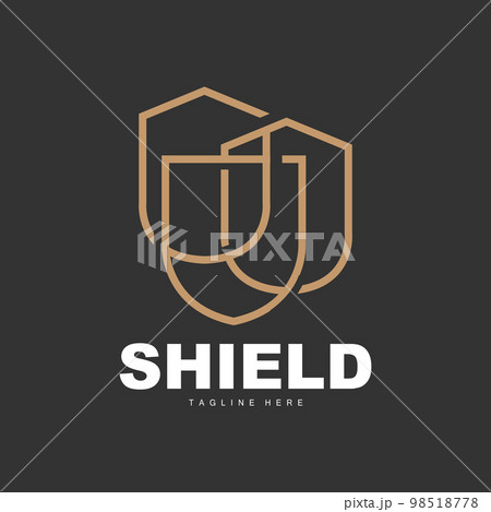 Shield Logo, Antivirus Protection Security Vector, Simple Gaming Logo Shield Design 98518778