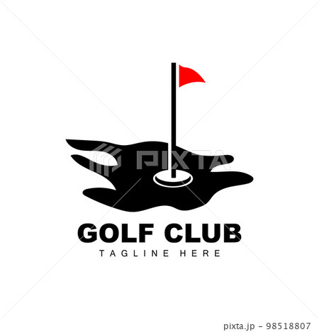 Golf Ball Logo, Vector Stick Golf. Outdoor Sports Game, Discipline Design, Icon Template 98518807