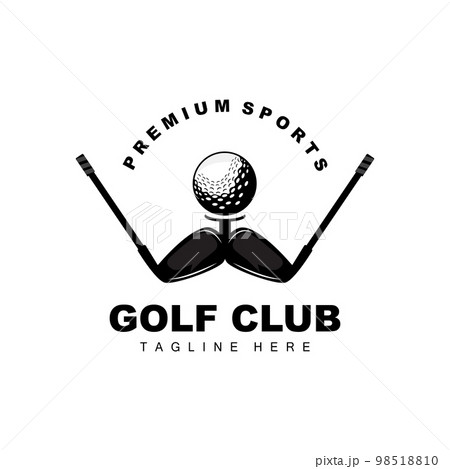Golf Ball Logo, Vector Stick Golf. Outdoor Sports Game, Discipline Design, Icon Template Golf Ball Logo, Vector Stick Golf. Outdoor Sports Game, Discipline Design, Icon Template 98518810