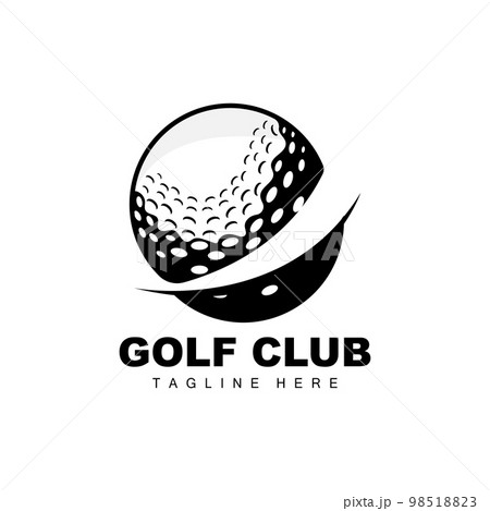 Golf Ball Logo, Vector Stick Golf. Outdoor Sports Game, Discipline Design, Icon Template 98518823