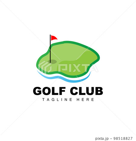 Golf Ball Logo, Vector Stick Golf. Outdoor Sports Game, Discipline Design, Icon Template 98518827