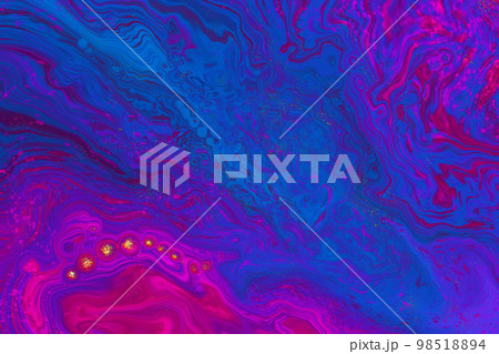 Dynamic liquid neon colorful background. Purple, blue liquid abstract flow, geometric texture. Dynamic liquid neon colorful background. Purple, blue liquid abstract flow, geometric texture. 98518894