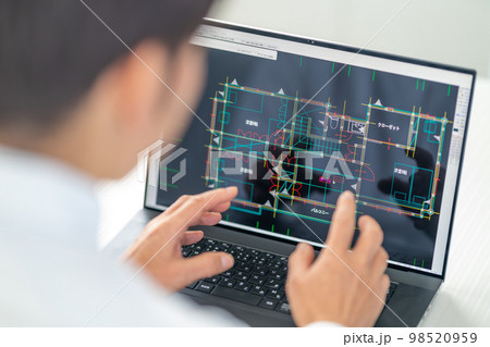 CAD操作　作図　製図　図面　提案　リノベーション 98520959