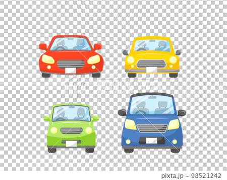 自動車の正面イラストセット 98521242