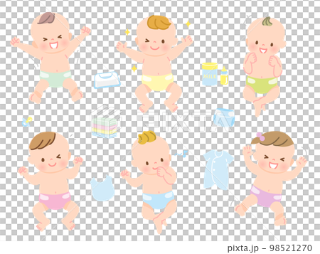 開心寶貝表情圖集_全身 98521270