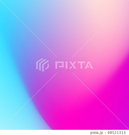 Smooth bright gradient background. Purple, pink, blue abstract wallpaper. Blurred liquid flowing vibrant mesh texture. Square  98521313