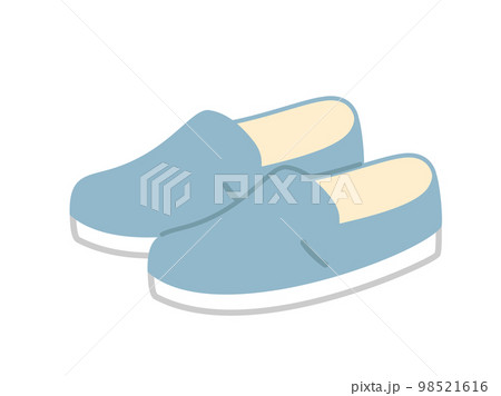 キャンバス地のスリッポンやデッキシューズをイメージしたイラスト 98521616