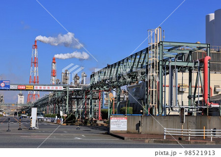 コンビナート・浜寺臨海工業地帯(大阪府高石市) コンビナート・浜寺臨海工業地帯(大阪府高石市) 98521913