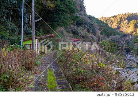 廃止された高千穂鉄道亀ヶ崎駅ホーム 廃止された高千穂鉄道亀ヶ崎駅ホーム 98525012
