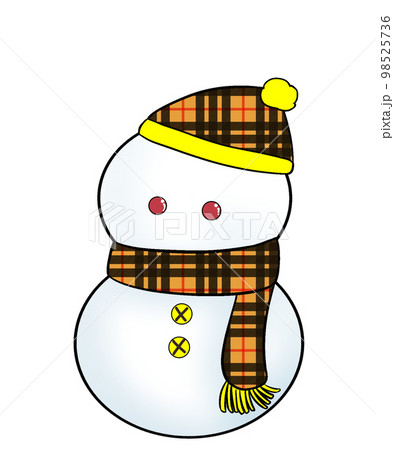 雪だるま（チェック） 98525736