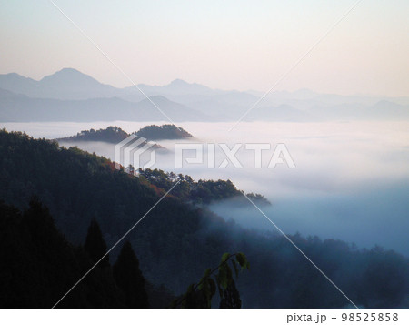 雲海 篠山盆地 雲海 篠山盆地 98525858