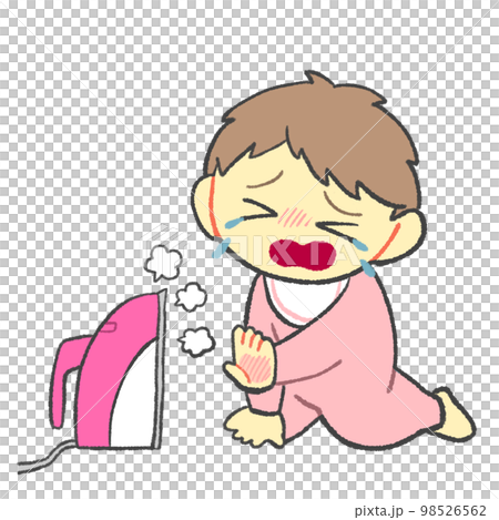 嬰兒被熨斗燙傷後哭鬧 98526562