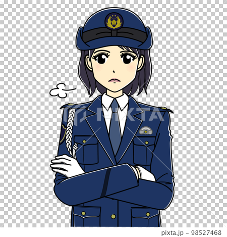 抱臂女警官（上半身） 98527468