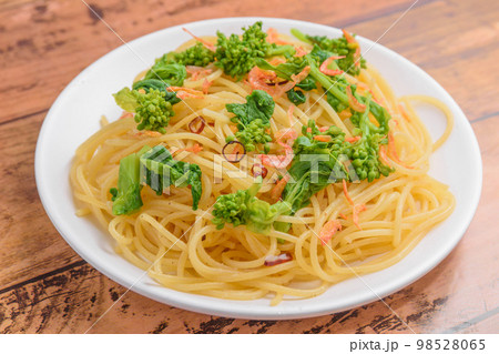 菜の花と干しエビのパスタ 98528065