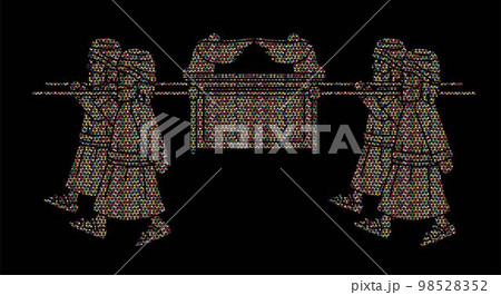 Group of Levi Carrying Ark of the Covenant Cartoon Graphic Vector Group of Levi Carrying Ark of the Covenant Cartoon Graphic Vector 98528352