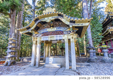 冬晴れの日光東照宮　御水舎　栃木県日光市 98528996