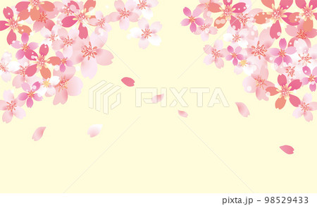 桜　優しい春の背景イラスト 98529433
