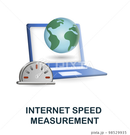 Internet Speed Measurement icon. 3d illustration from measurement collection. Creative Internet Speed Measurement 3d icon for web design, templates, infographics and more 98529935