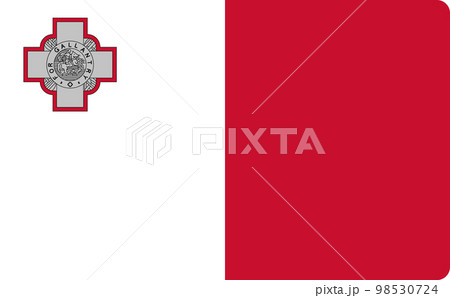 Malta flag vector isolated. Blue and white stripes 98530724