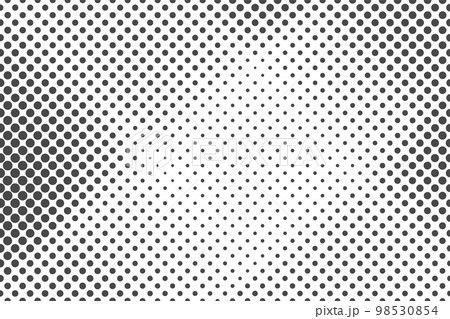 Halftone dotted background. Retro mirror texture. Monochrome gradation effect. Vector pattern 98530854
