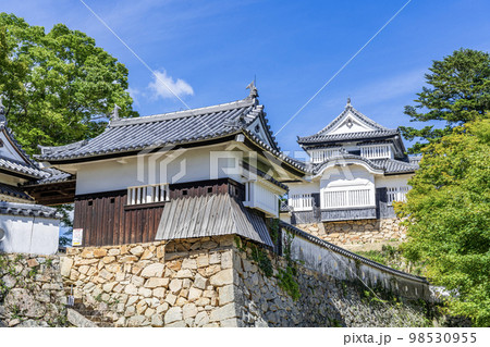 岡山県高梁市 晴天の備中松山城天守 岡山県高梁市 晴天の備中松山城天守 98530955