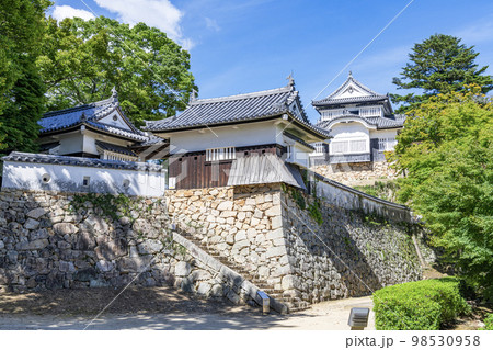 岡山県高梁市 晴天の備中松山城天守 岡山県高梁市 晴天の備中松山城天守 98530958